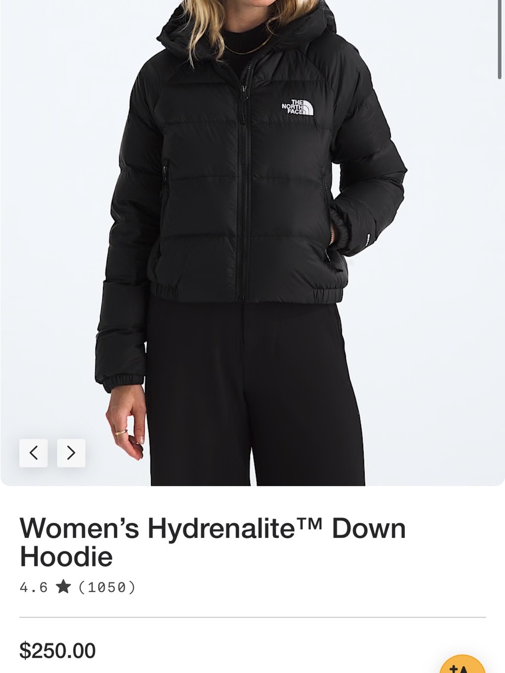 The North Face Women’s Hydrenalite Down Hoodie - Black XS